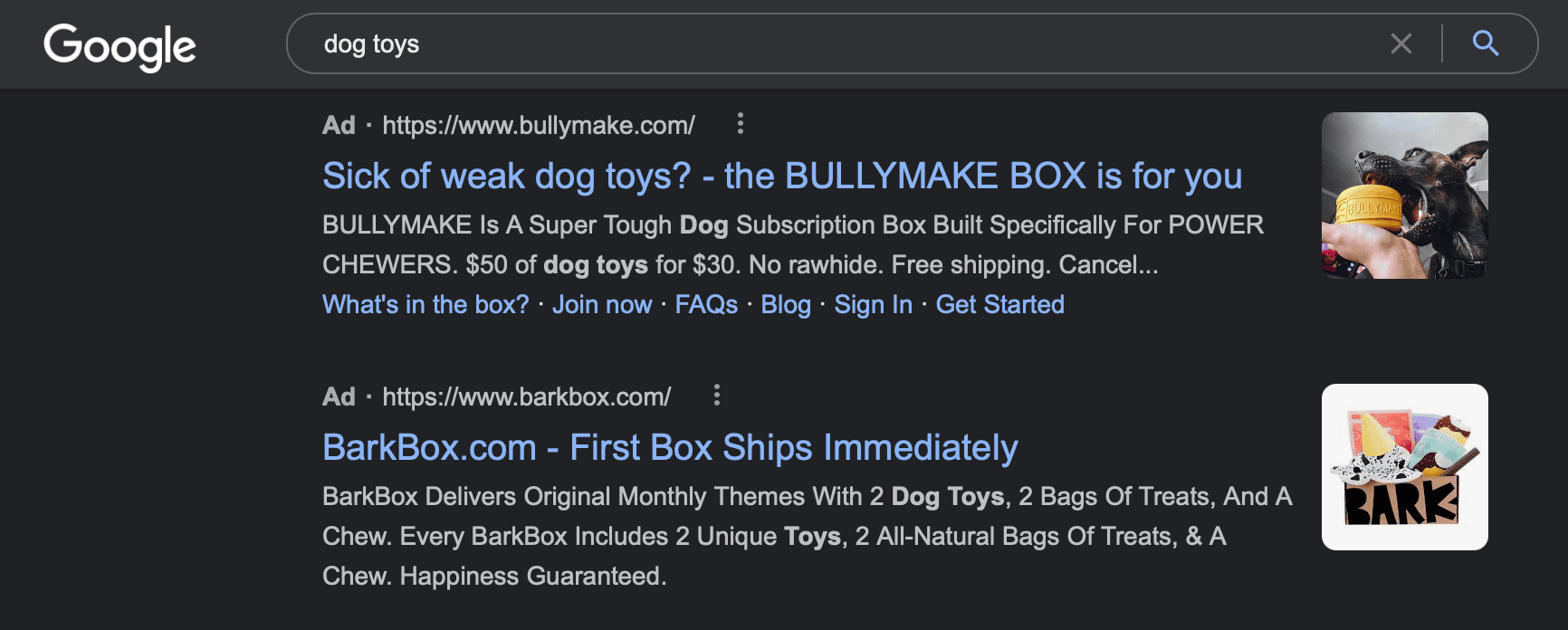 Example of a Pay-Per-Click Ad on Google's Search Results