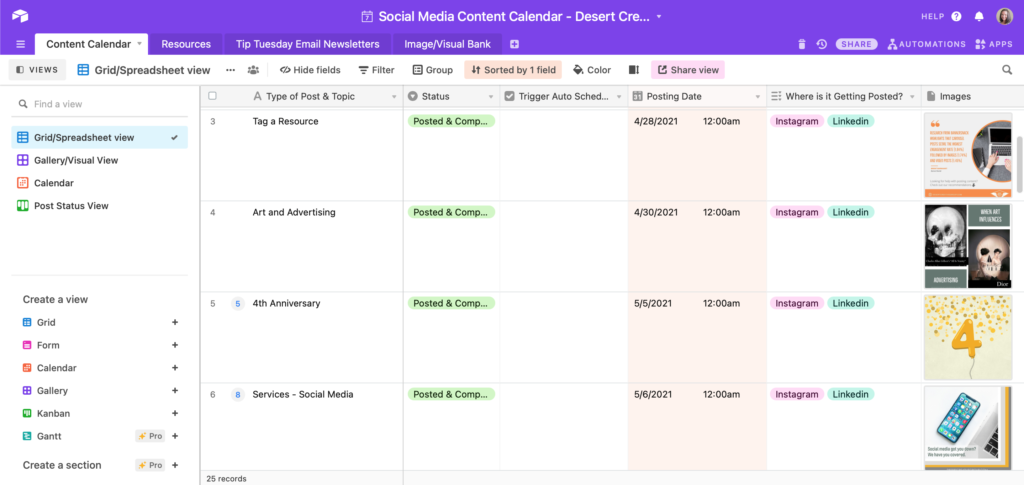 Using Airtable for Marketing