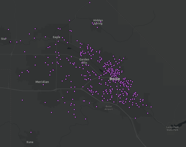 Preservation Idaho Member Map Preview