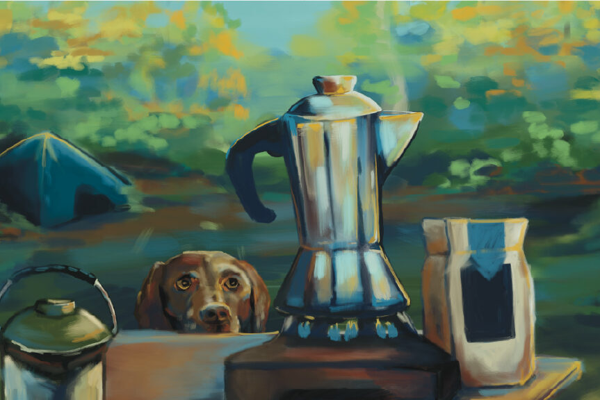 OnPoint Coffee Roasters Postcard Design